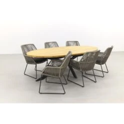 4 Seasons Ramblas/Taste Prado Ellips 240x115 Cm. Tuinset - 7-delig -Madison Verkoopwinkel 1000053176 0102