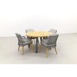 4 Seasons Sempre/Ambassador 130 Cm. Rond Tuinset - 5 Delig -Madison Verkoopwinkel 1000053198 0102