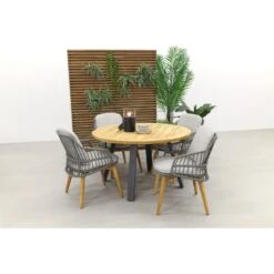 4 Seasons Sempre/Ambassador 130 Cm. Rond Tuinset - 5 Delig -Madison Verkoopwinkel 1000053198 0103