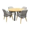 4 Seasons Sempre/Ambassador 130 Cm. Rond Tuinset - 5 Delig -Madison Verkoopwinkel 1000053198