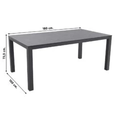 Suns New Castle Antraciet /Monte Vari Carbon Stone 180x100 Cm. Tuinset -Madison Verkoopwinkel 1000053202 0101