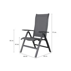 Suns New Castle Antraciet /Monte Vari Carbon Stone 180x100 Cm. Tuinset -Madison Verkoopwinkel 1000053202 0102