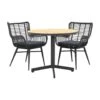 VDG Jasmine Black/Taste Fiesta Ronde Tuinset - 3-delig 1 VDG Jasmine Black/Taste Fiesta Ronde Tuinset - 3-delig -Madison Verkoopwinkel 1000053580