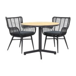 VDG Jasmine Black/Taste Fiesta Ronde Tuinset - 3-delig