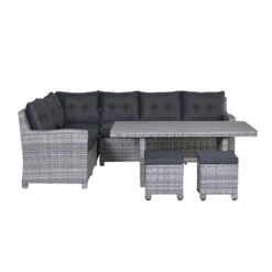 Garden Impressions Alaska Lounge Dining Set 6-delig Links - Grijs -Madison Verkoopwinkel 1000054041 0104