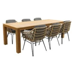 4 Seasons Cottage/Rome Brown 240 Cm. Tuinset – 7-delig