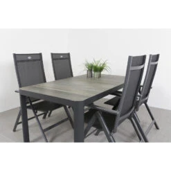 Hartman Napoli/Queens 160 Cm. Tuinset - 5-delig Verstelbaar -Madison Verkoopwinkel 1000054199 0103