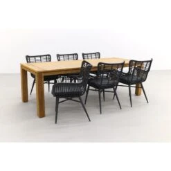 VDG Jasmine Black/Rome Brown 240 Cm. Tuinset - 7-delig -Madison Verkoopwinkel 1000054201 0101