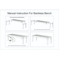 Giga Meubel Tuinbankje Teakhout - Naturel - 60cm - Bankje Madison -Madison Verkoopwinkel 1000054652 0102