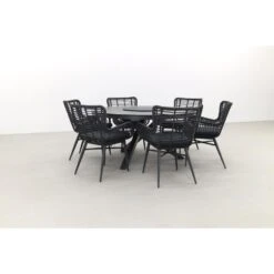 VDG Jasmine Black/Perth 150 Cm. - Ronde Tuinset -Madison Verkoopwinkel 1000057141 0101