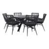 VDG Jasmine Black/Perth 150 Cm. - Ronde Tuinset -Madison Verkoopwinkel 1000057141