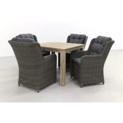 VDG Richmond Ash Grey/Rome Grey 100 Cm. - Tuinset 5-delig -Madison Verkoopwinkel 1000058233 0101