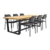 GreenChair Courage - Antra/Murano Teak - 240x100 Cm. - Tuinset 7-delig -Madison Verkoopwinkel 1000058507