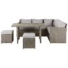 Beliani Tuintafelset BARDI - Beige Pe Rotan -Madison Verkoopwinkel 1000064596