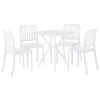 Beliani Tuintafelset SERSALE - Wit Smc (kunststof) -Madison Verkoopwinkel 1000069772