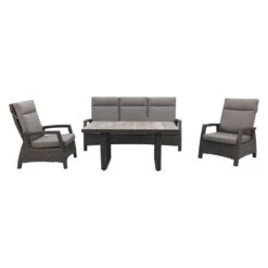 VDG Darwin Stoel-bank Loungeset Verstelbaar - Antraciet