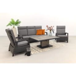 VDG Darwin/Jersey Deluxe Loungeset Verstelbaar - Antraciet -Madison Verkoopwinkel 1000073160 0102