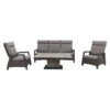 VDG Darwin/Jersey Deluxe Loungeset Verstelbaar - Antraciet -Madison Verkoopwinkel 1000073160