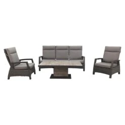 VDG Darwin/Jersey Deluxe Loungeset Verstelbaar - Antraciet