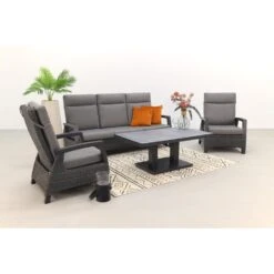 VDG Darwin/Rockford Stoel-bank Loungeset Verstelbaar - Antraciet -Madison Verkoopwinkel 1000073180 0101