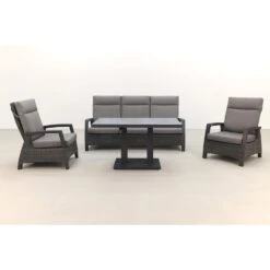 VDG Darwin/Rockford Stoel-bank Loungeset Verstelbaar - Antraciet -Madison Verkoopwinkel 1000073180 0103