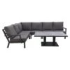 Rockford Aluminium Loungeset Antraciet 5-delig - Verstelbare Tafel -Madison Verkoopwinkel 1000073181