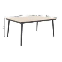 Garden Impressions Margriet Lounge Dining Set Met Stoel - Black - 7 Delig -Madison Verkoopwinkel 1000073560 0104