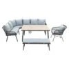 Garden Impressions Margriet Lounge Dining Set Met Stoel - Black - 7 Delig -Madison Verkoopwinkel 1000073560