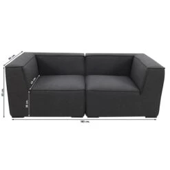 Liberty Sunbrella Loungeset - Sooty - 2-delig -Madison Verkoopwinkel 1000073563 0103