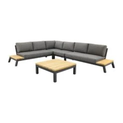 4 Seasons Empire Platform Loungeset 5-delig Met Capitol Tafel 90 X 90 Cm