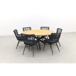 Taste Jasmine Black/Prado 160 Cm. - Ronde Tuinset -Madison Verkoopwinkel 1000076440 0102