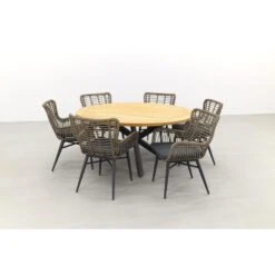 Taste Jasmine Natural/Prado 160 Cm. - Ronde Tuinset -Madison Verkoopwinkel 1000076441 0102
