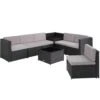 Tectake - Wicker Loungeset Verona Zwart -Madison Verkoopwinkel 1000077852