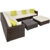 Tectake - Loungeset Marbella- Wicker Tuinset- Bruin Mix -Madison Verkoopwinkel 1000077861
