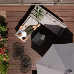 Tectake - Loungeset Siena - Wicker - Grijs -Madison Verkoopwinkel 1000077885 0101