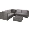 Tectake - Loungeset Siena - Wicker - Grijs -Madison Verkoopwinkel 1000077885