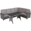 Tectake - Loungeset Catania - Wicker - Grijs -Madison Verkoopwinkel 1000077888