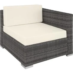 Tectake - Loungeset Parijs - Wicker - Grijs -Madison Verkoopwinkel 1000077894 0103