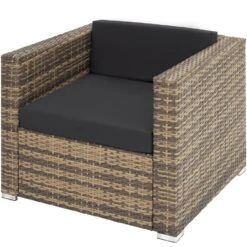 Tectake - Loungeset Milaan - Wicker - Naturel -Madison Verkoopwinkel 1000077898 0102