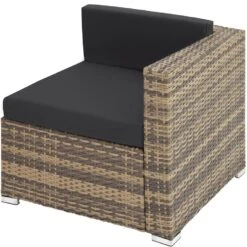 Tectake - Loungeset Milaan - Wicker - Naturel -Madison Verkoopwinkel 1000077898 0103