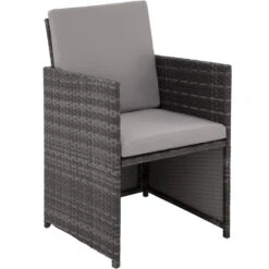 Tectake - Luxe Wicker Zitgroep Palma 8+4+1 - Grijs/grijs -Madison Verkoopwinkel 1000077914 0103