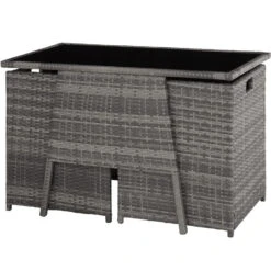 Tectake -wicker Tuinset Lausanne Grijs -Madison Verkoopwinkel 1000077931 0101