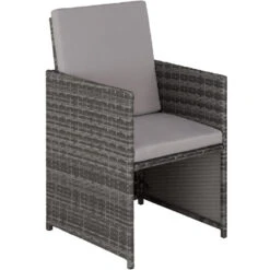 Tectake -wicker Tuinset Lausanne Grijs -Madison Verkoopwinkel 1000077931 0103