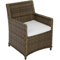 Tectake - Set Van 2 Luxe Wicker Tuinstoelen - Saint Tropez -Madison Verkoopwinkel 1000077951 0101