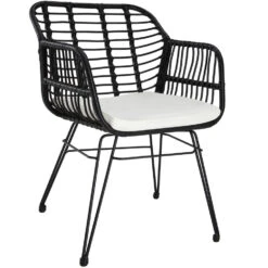 Tectake - Wicker Zitgroep Molfetta Zwart -Madison Verkoopwinkel 1000077999 0103