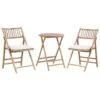 Beliani Bistroset SAVELLETRI - Lichte Houtkleur Bamboehout -Madison Verkoopwinkel 1000079575