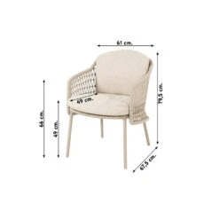 4SO Puccini/Prado 160 Cm. Ronde Tuinset Teakhout - 7-delig -Madison Verkoopwinkel 1000080781 0102