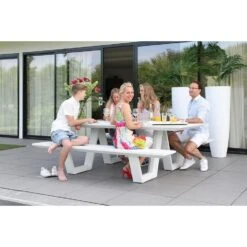 Fonteyn - Picknickbank Dax - Mat Wit -Madison Verkoopwinkel 1000083594 0103