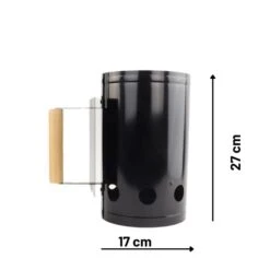 Orange85 Brikettenstarter BBQ Kolen Starter Zwart Barbecue 27x17x27,3cm -Madison Verkoopwinkel 1000084503 0111