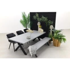 Hartman Sophie Studio Black/Verona Black 220 Cm. Tuinset Met Bank - 5-delig -Madison Verkoopwinkel 1000084604 0101